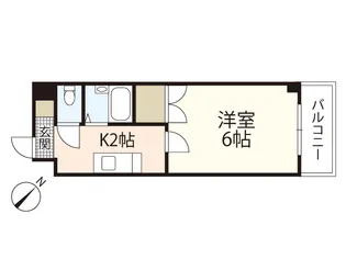 キャピタル祇園【5階】の間取り