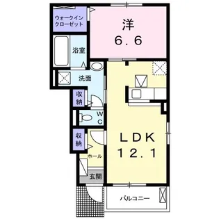 エスポワール C【1階】の間取り
