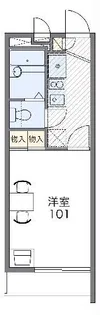 レオパレスM1【1階】の間取り