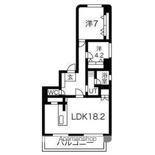 ヴォーネン伏見【2階】の間取り