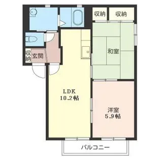 ファミール II【1階】の間取り