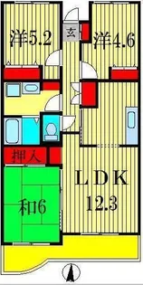 メゾンドベール早稲田III【2階】の間取り