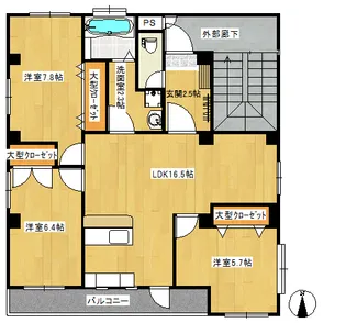 ブリオン関町ビル【2階】の間取り