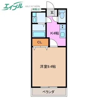 メゾンアムールII【2階】の間取り