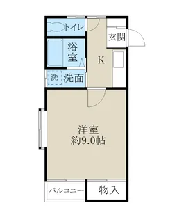 コーポラス米山【1階】の間取り