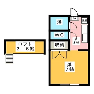リーベンスホワイト【1階】の間取り