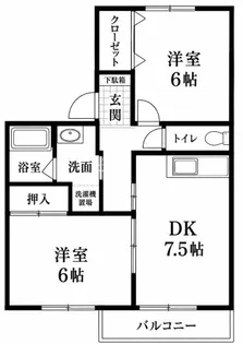 プランドール423【2階】の間取り