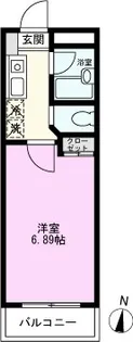 コンフェスト晋栄III【2階】の間取り