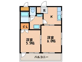 メゾン・ド・リヴァブル【2階】の間取り
