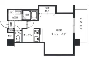 ハイライズ皆実【5階】の間取り