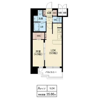 スプランディッド新大阪V【8階】の間取り