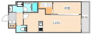 アクアステージ美野島【7階】の間取り
