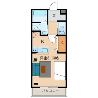 グランドガーデン掛川駅前【2階】の間取り