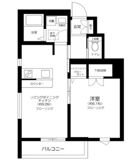 ブルーミング世田谷【1階】の間取り