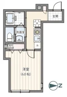 レピュア大森山王【1階】の間取り