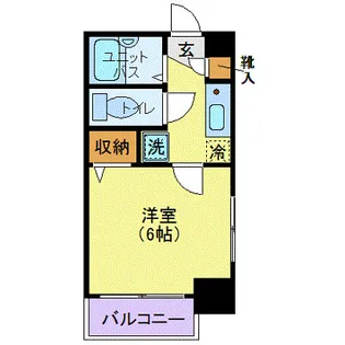 スカイコート東日本橋【6階】の間取り