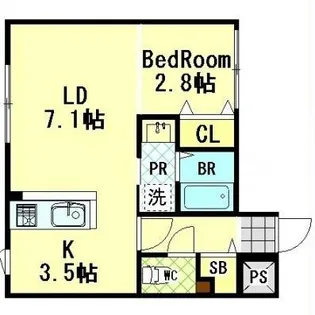 ペラッツィ時任【4階】の間取り