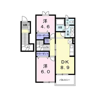 サンローズ A【2階】の間取り