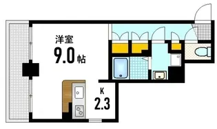 パークヒルズ天神川【9階】の間取り