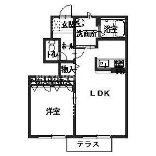 ベェルドミール【1階】の間取り
