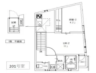 W・G FUKUSHIMA【2階】の間取り