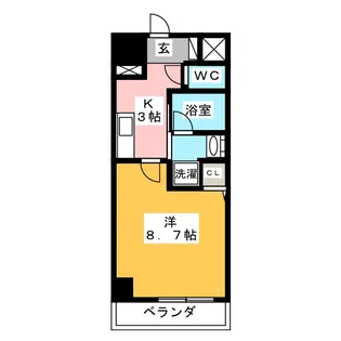 リバストン曙【2階】の間取り