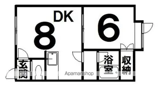 イシュタール昭和【2階】の間取り