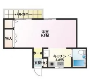 リビエルコート中井【2階】の間取り