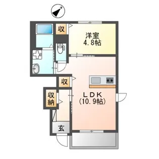 ブルーローズ【1階】の間取り