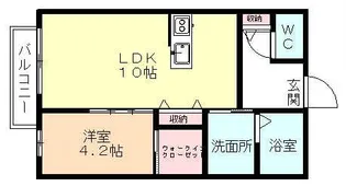 カーサ セレッソ【2階】の間取り