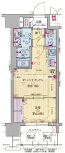 プレサンスTHE KYOTO 新町通【10階】の間取り