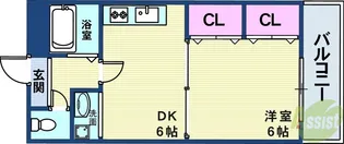 パルメゾン北町【1階】の間取り