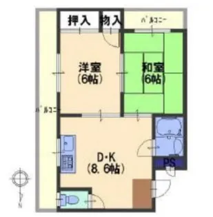メゾン深野【4階】の間取り