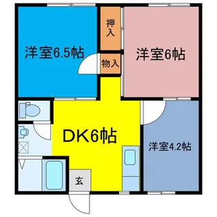 セントラルプラザ落合A/B(熊谷市美土里町)【1階】の間取り