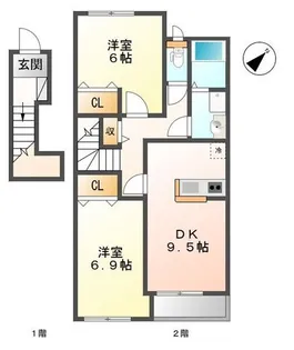 コンフォース【2階】の間取り