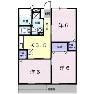 エルディー和田【1階】の間取り