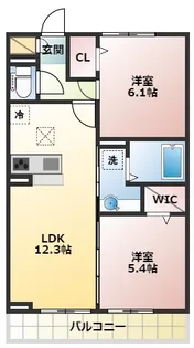 サントミー【2階】の間取り