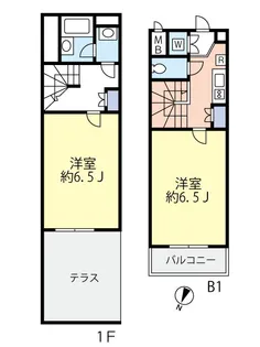 ルーブル中野富士見町伍番館の間取り