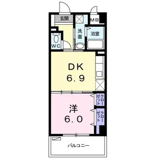 サウスひまわり【2階】の間取り