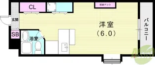 ラ・パルフェ・ド・ファシリテ【1階】の間取り
