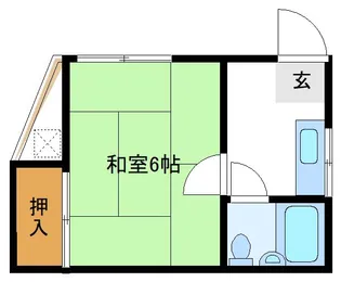 山岡コーポ【1階】の間取り