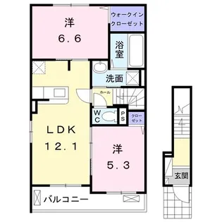 サン ブライト【2階】の間取り