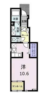 プラシードUII【1階】の間取り