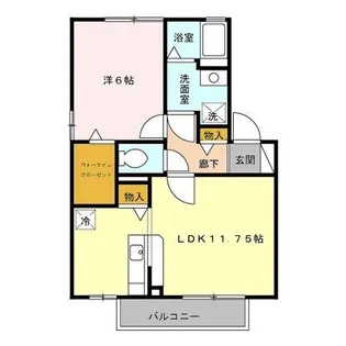リビングタウン横田新町 A【2階】の間取り