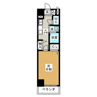 クレド桜山【8階】の間取り