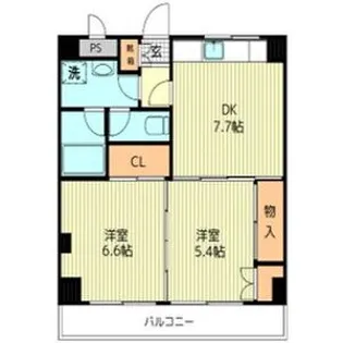 Renato広瀬通【7階】の間取り