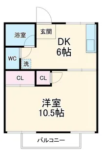 フォーブル八帖C【1階】の間取り