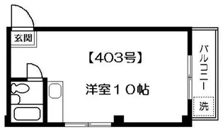 つつじヶ丘ビレッヂ【4階】の間取り
