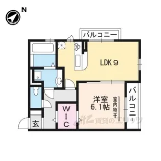 ティーガーデンヴィレッジB【3階】の間取り