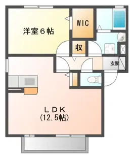 カーサアルペジオ【1階】の間取り
